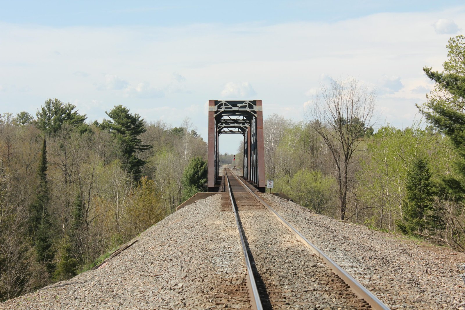 Looking north